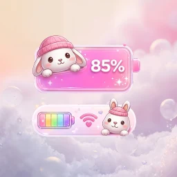 Biểu tượng Powmoji: Battery Emoji Widget