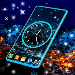 Biểu tượng Night Sky Clock Live Wallpaper